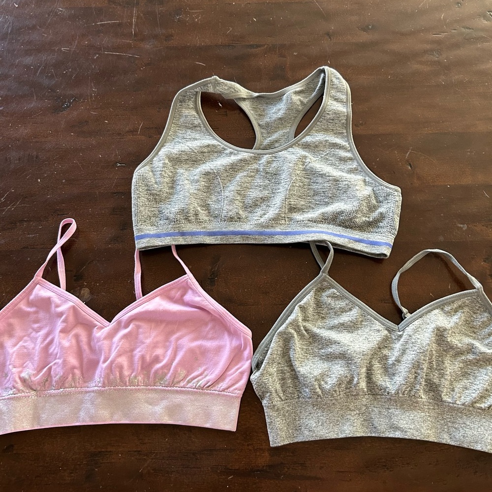 Set of 3 Girls bras size 10/12